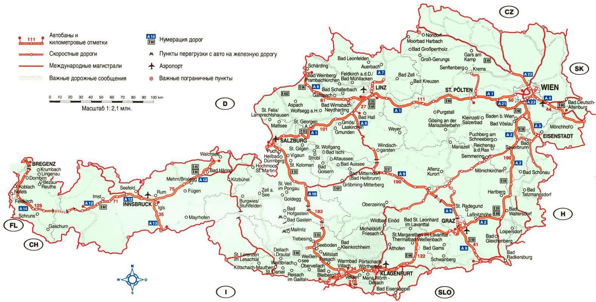 карта на krems австрија