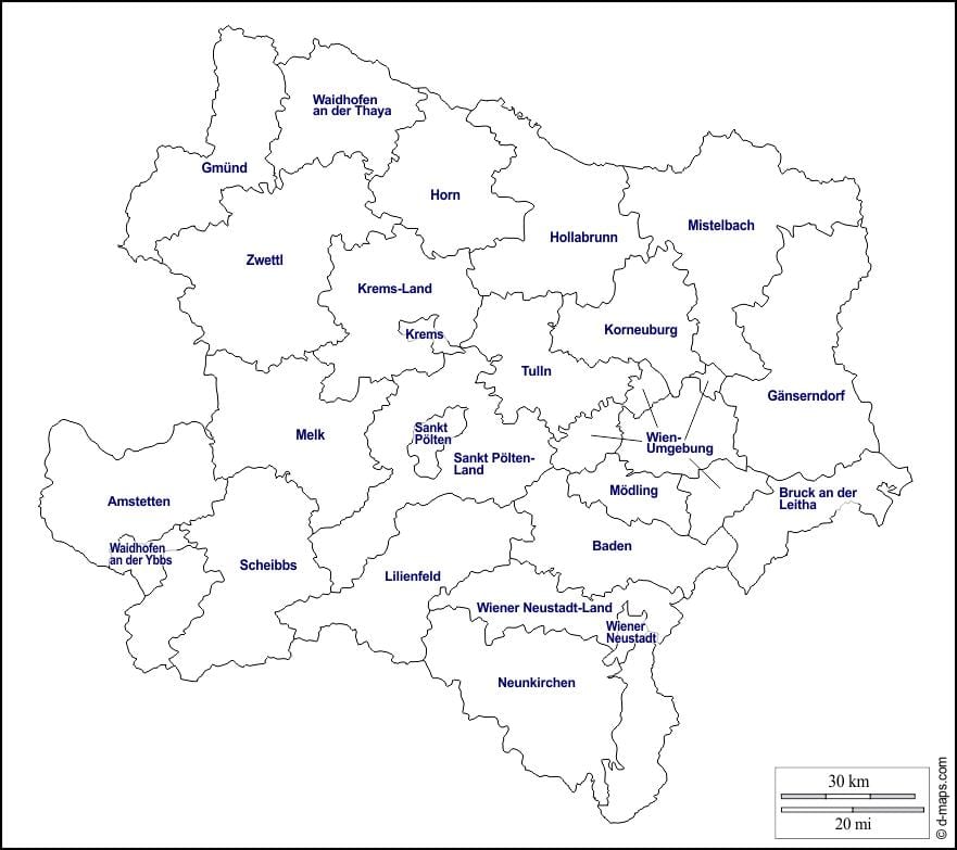 карта на modling австрија