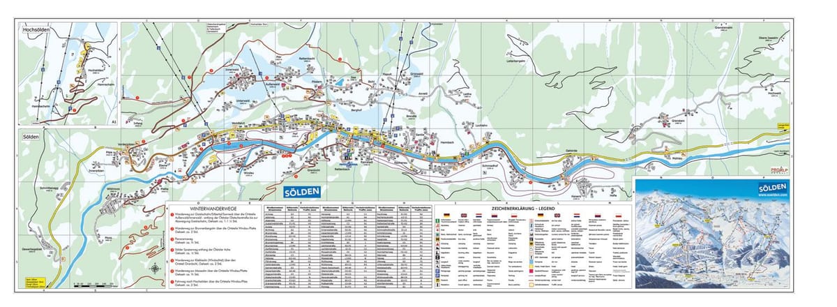 карта на solden австрија