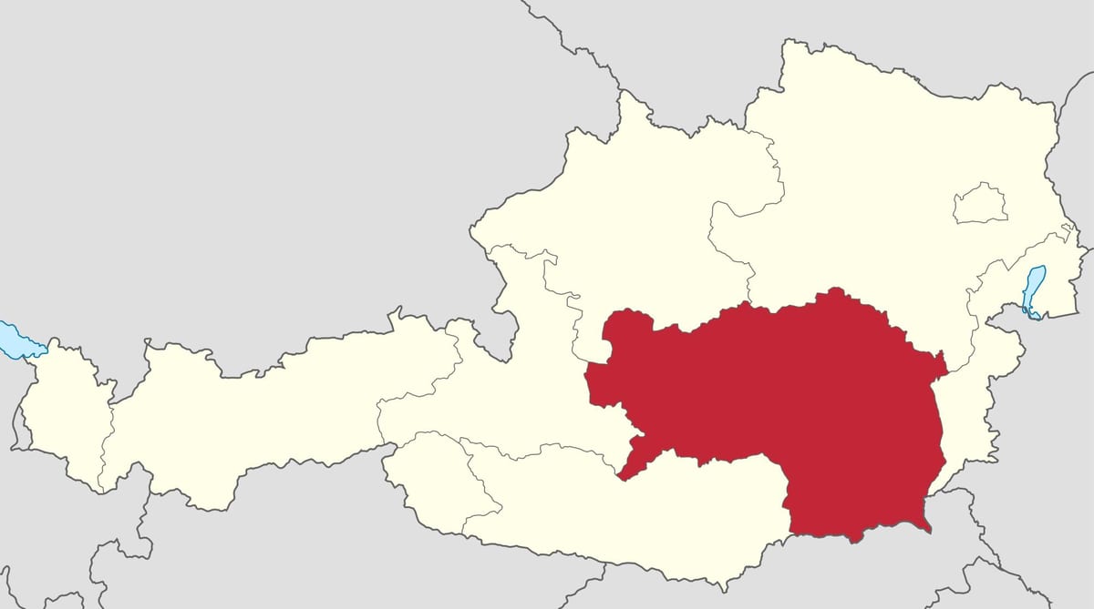 карта на styria австрија