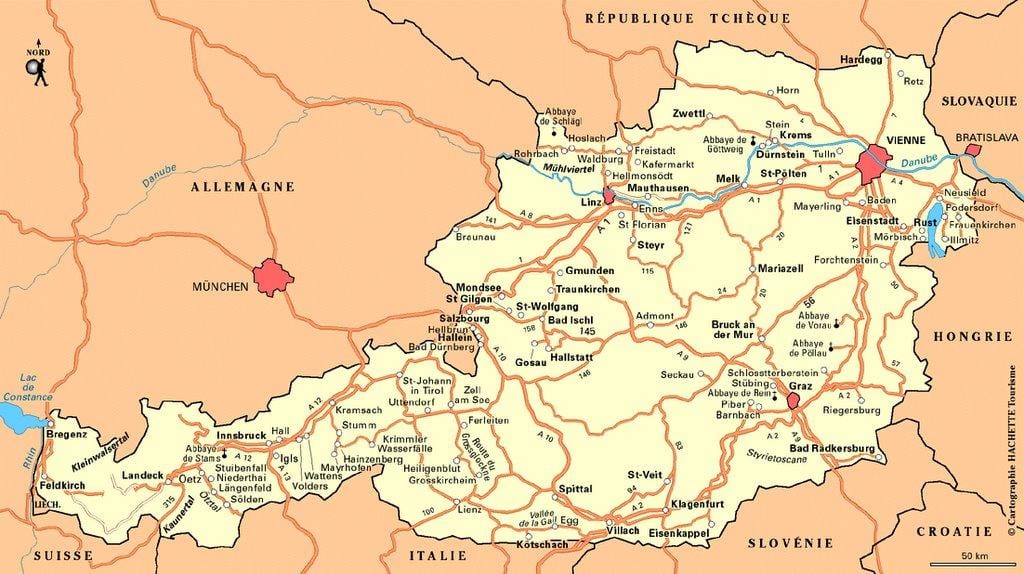 карта на wien австрија