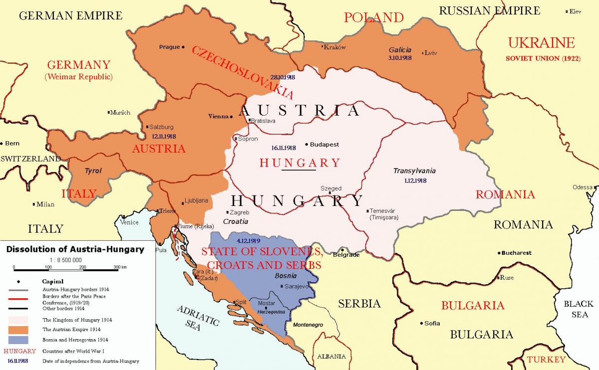 австрија унгарија мапата 1900