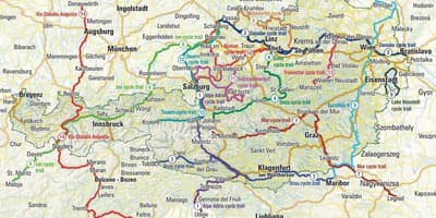 Карта на австрија велосипедизам