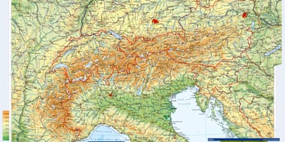 Карта на австрија топографски