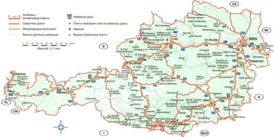 Австрија патна мапа