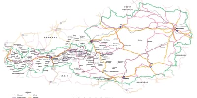 Карта на австрија туристички атракции