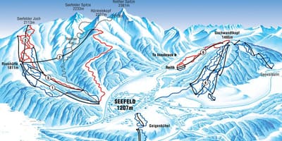 Карта на seefeld австрија
