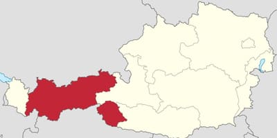 Австрија тирол мапа
