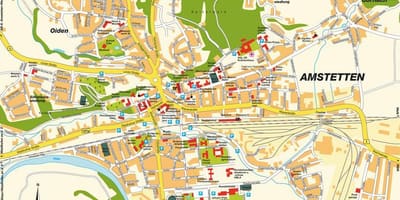 Карта на amstetten австрија