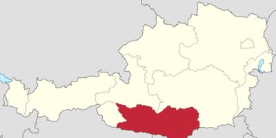 Карта на carinthia австрија 