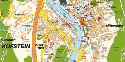 Карта на kufstein австрија