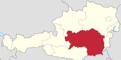 Карта на steiermark австрија 