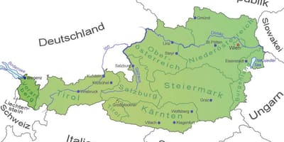 Карта на vorarlberg австрија