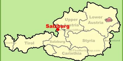 Австрија салцбург мапа